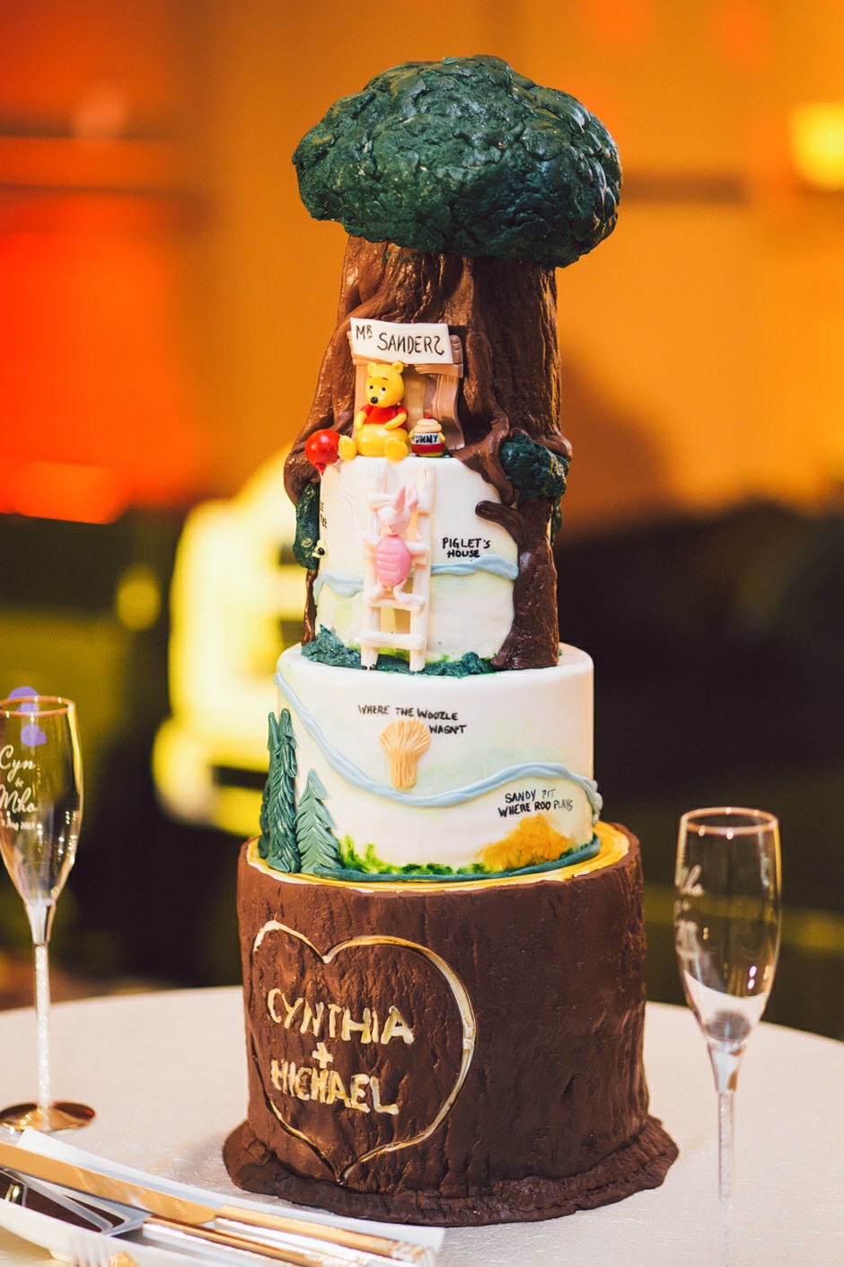 winnie the pooh wedding cake