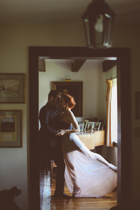 couple dancing in the house