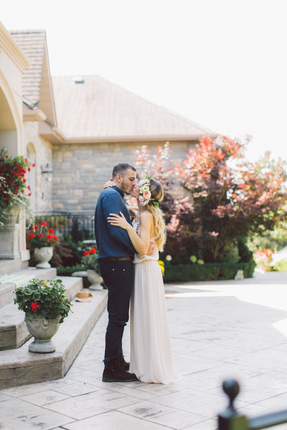 backyard engagement shoot