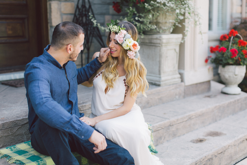 floral crown engagement