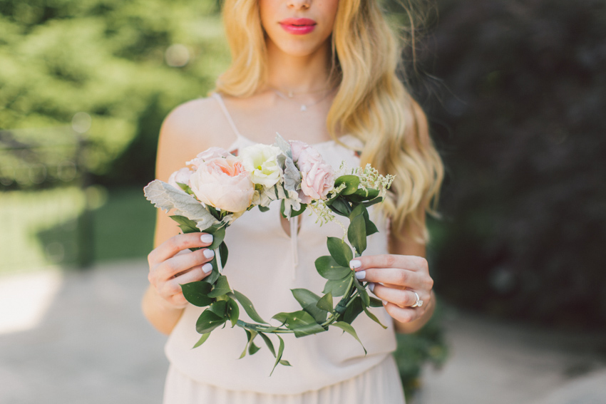 floral crown headpiece