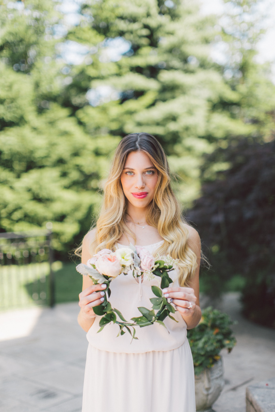 bride floral crown