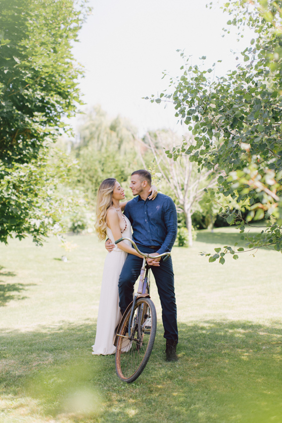 engagement in backyard