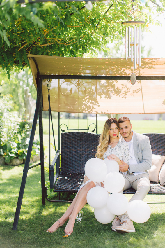 home engagement shoot