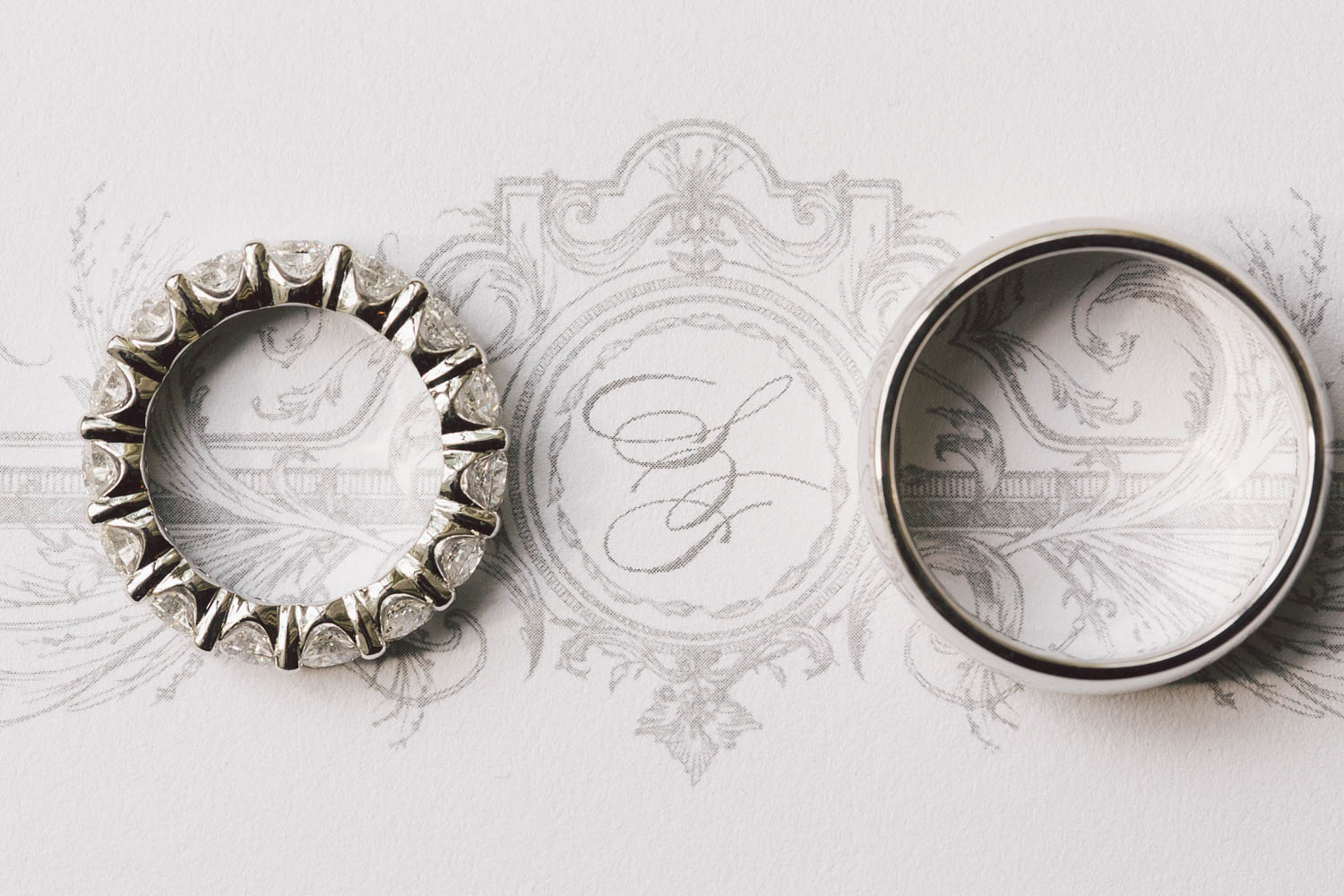 wedding preparations at garden hall