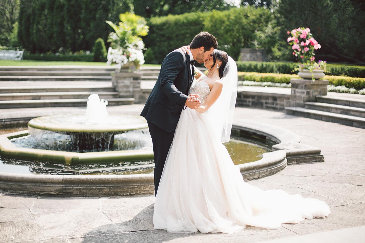 bride and groom slow dance at graydon hall manor