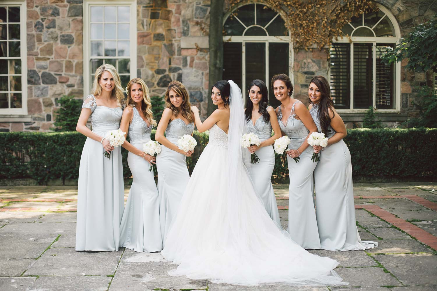 bridesmaids group shot