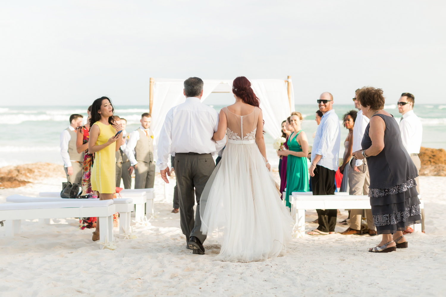 beach wedding ceremony Mexico