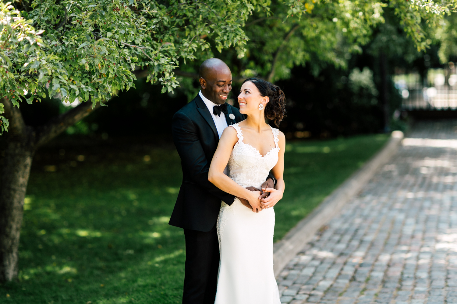 bride and groom portrait
