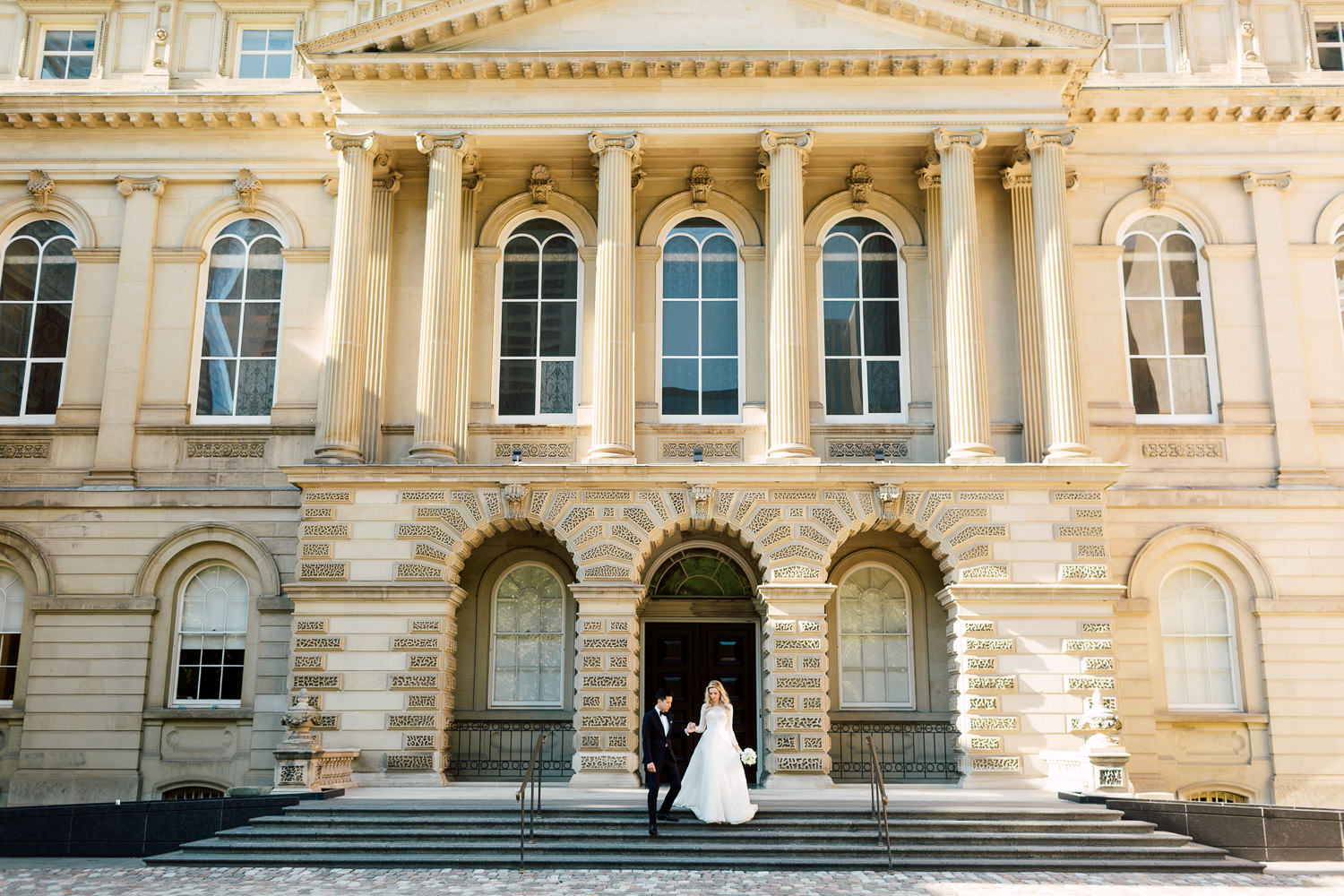 bride and groom portrait
