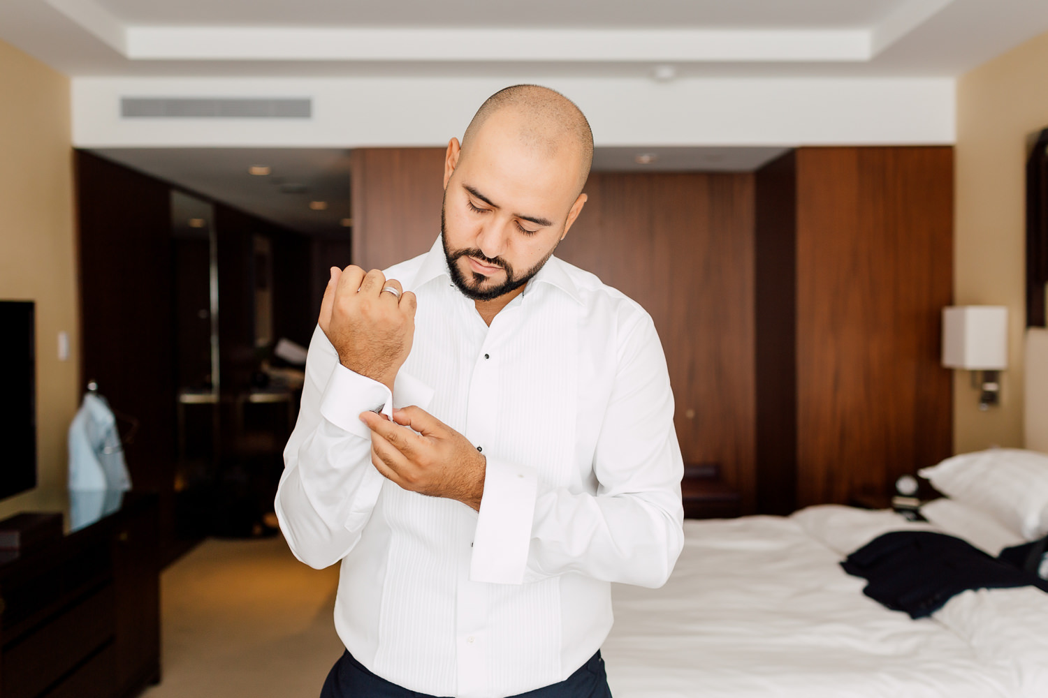 groom getting ready