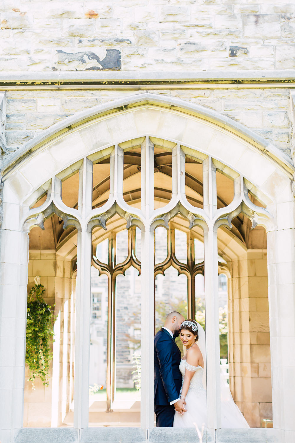 knox college wedding portraits
