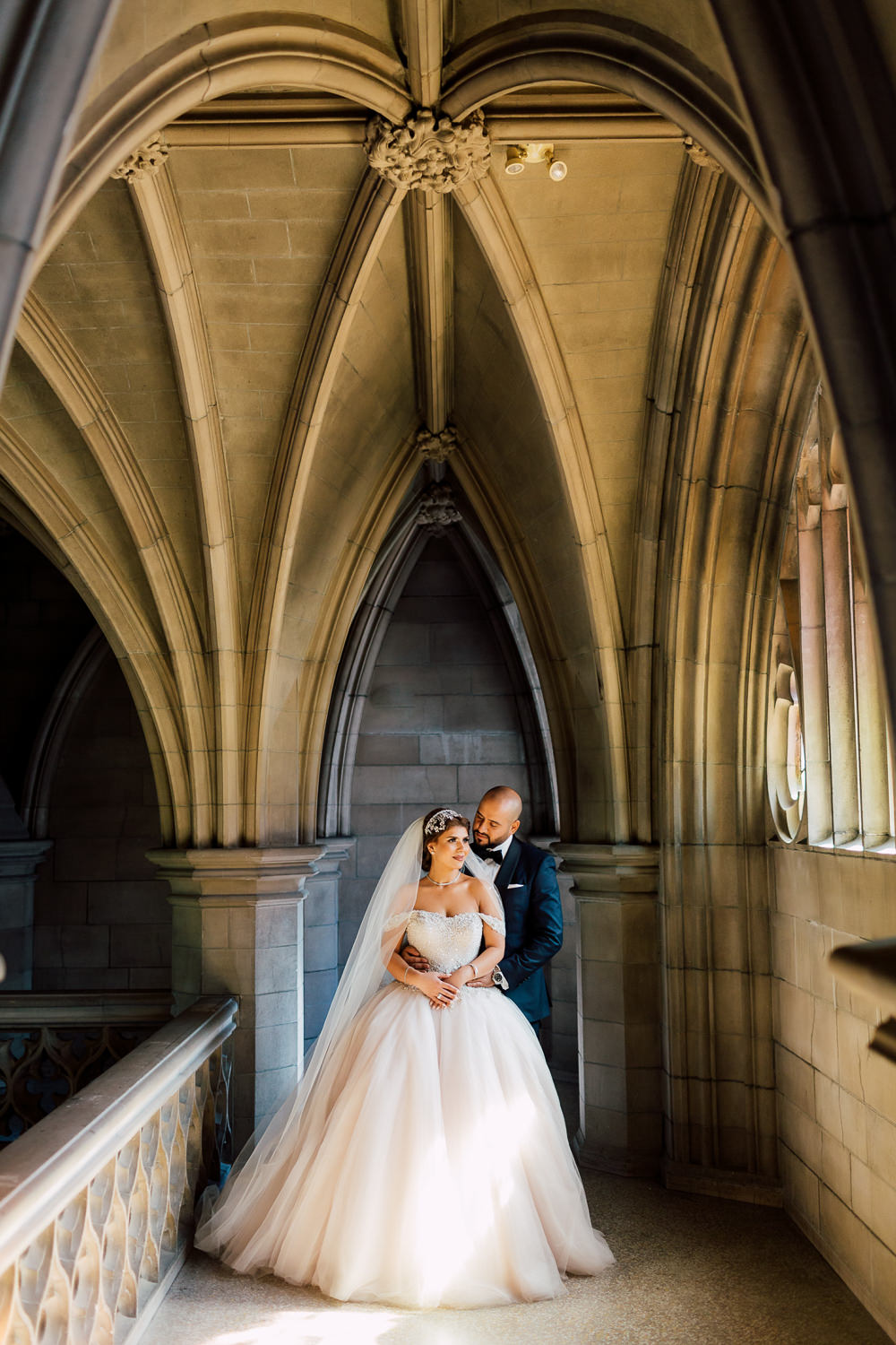 knox college wedding portraits