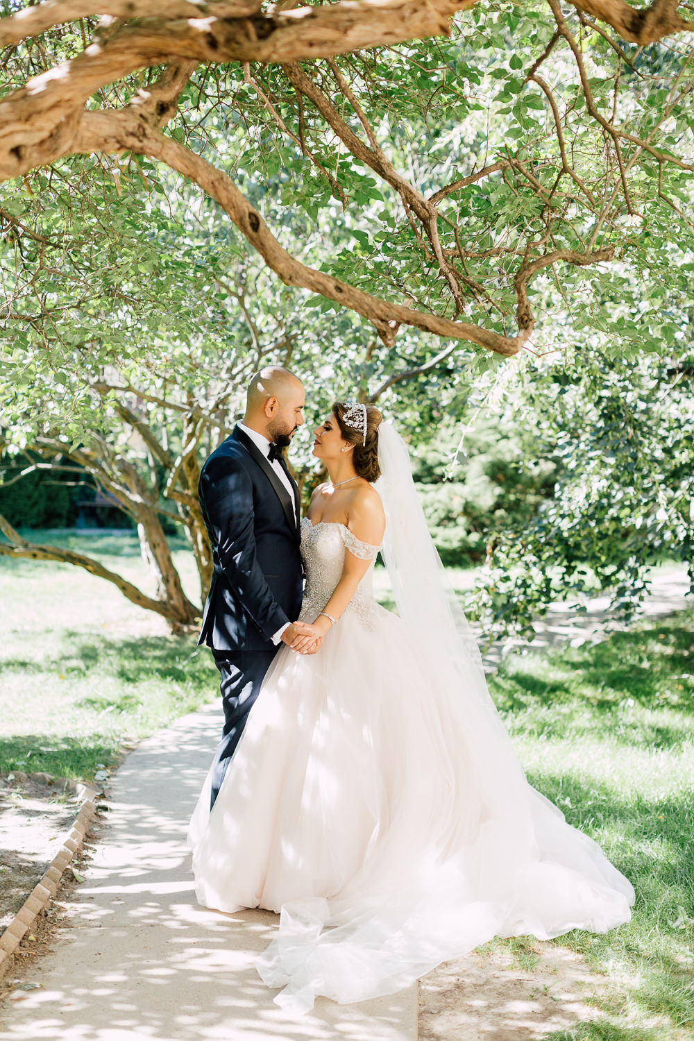 knox college wedding portraits