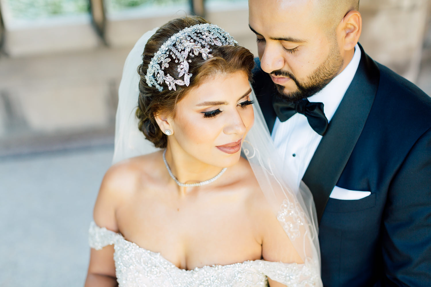 knox college wedding portraits