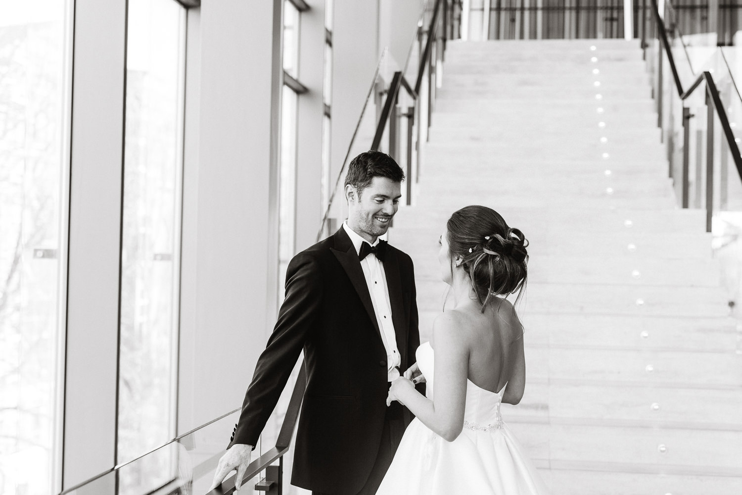 bride and groom portrait