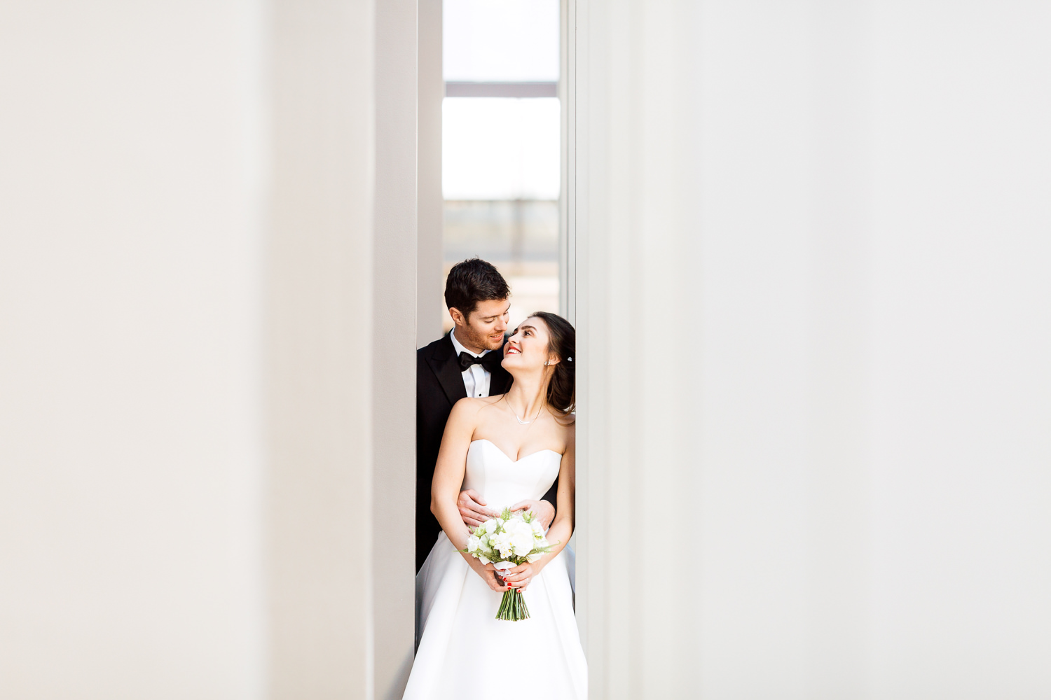 bride and groom portrait