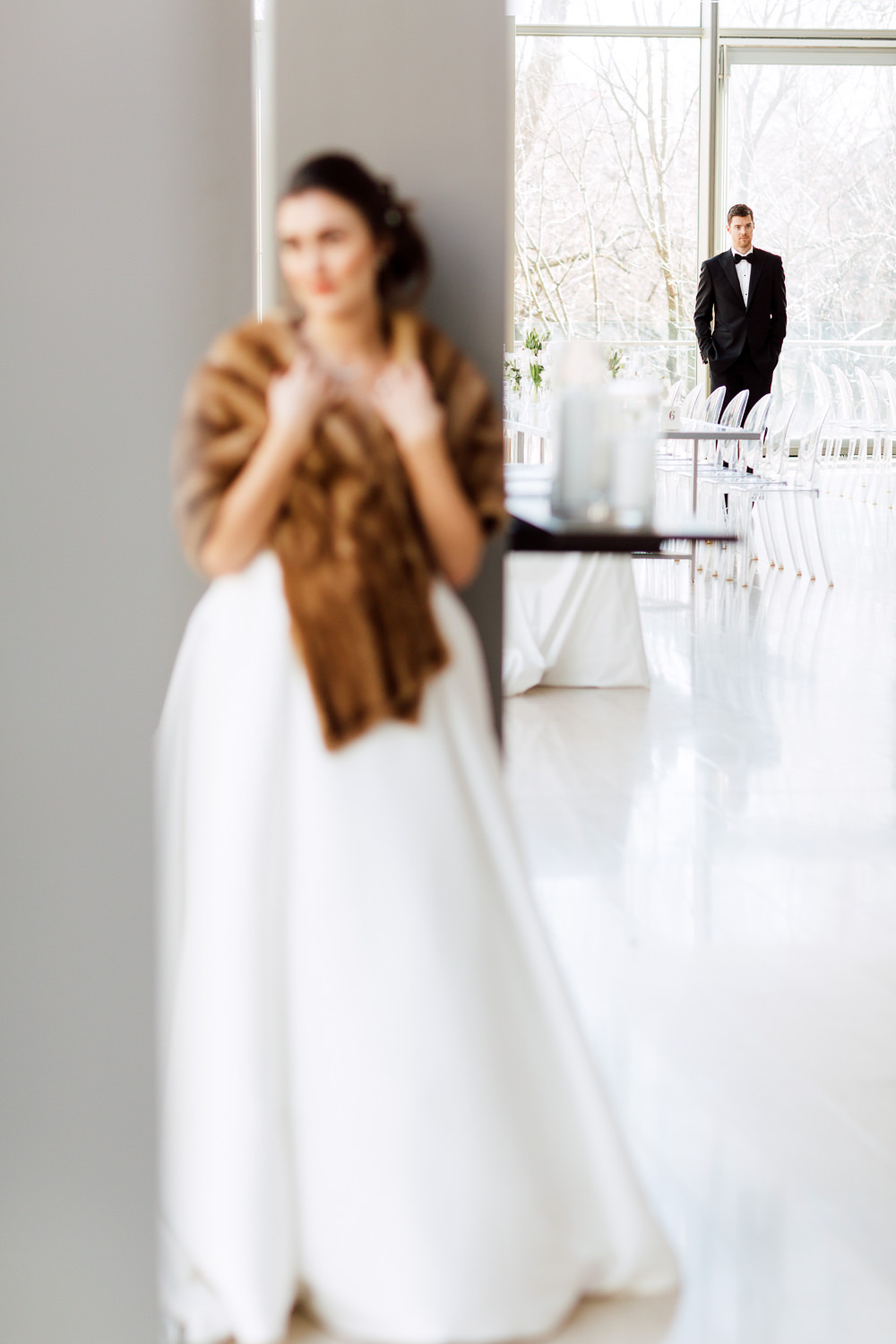 bride and groom portrait