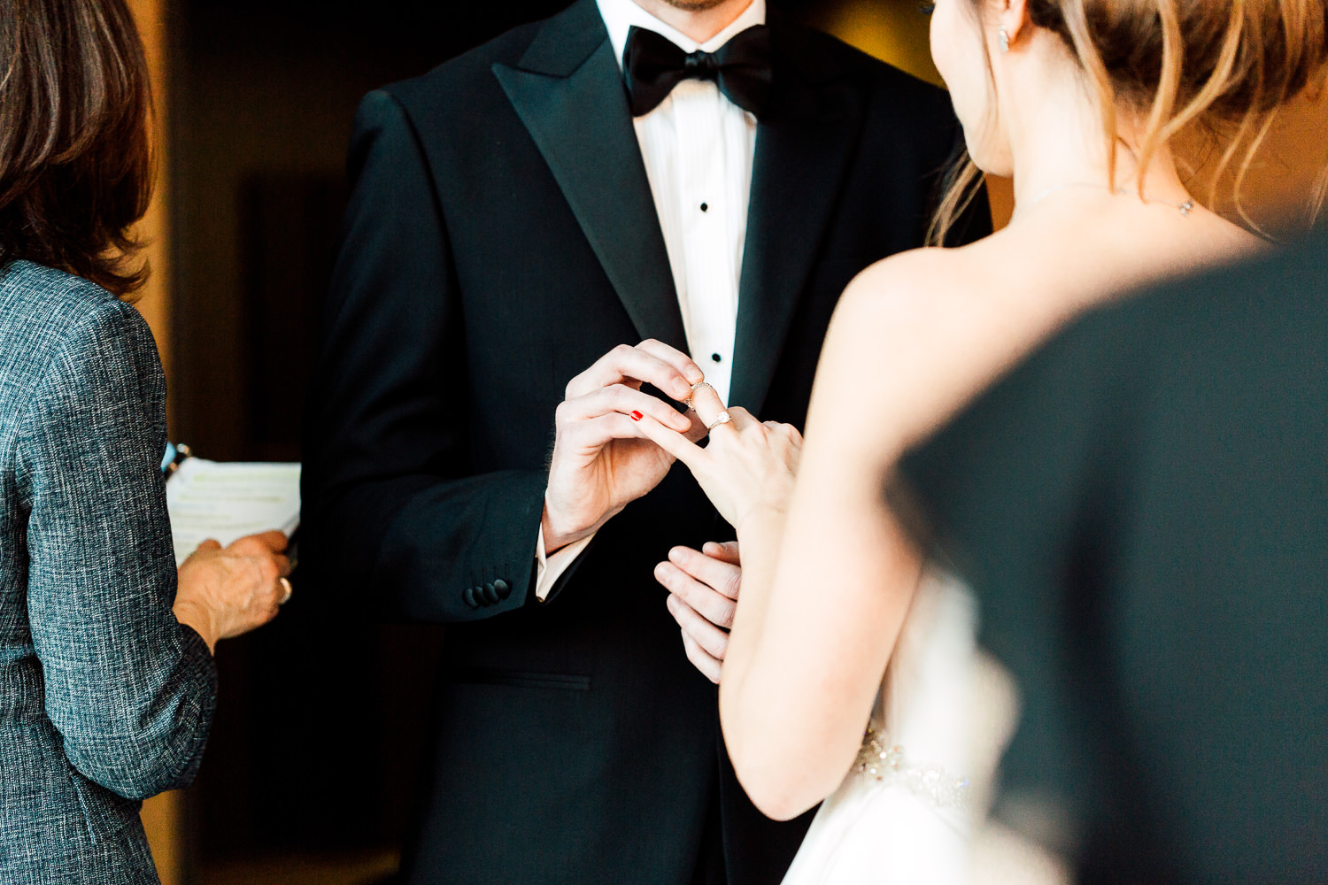 wedding ring exchange