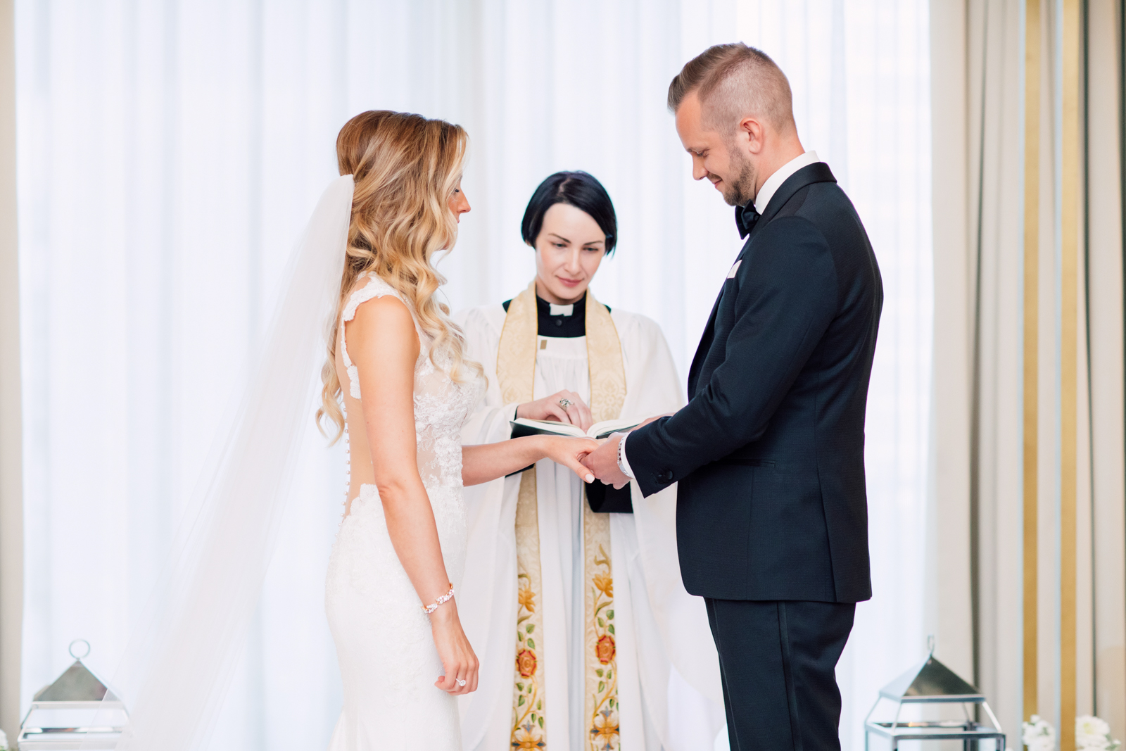 Bride and groom rings
