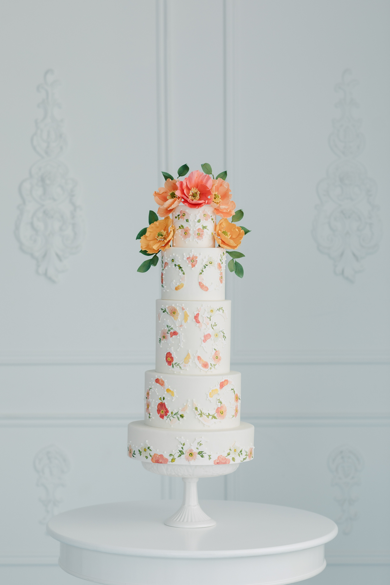nadia and co spring wedding cake
