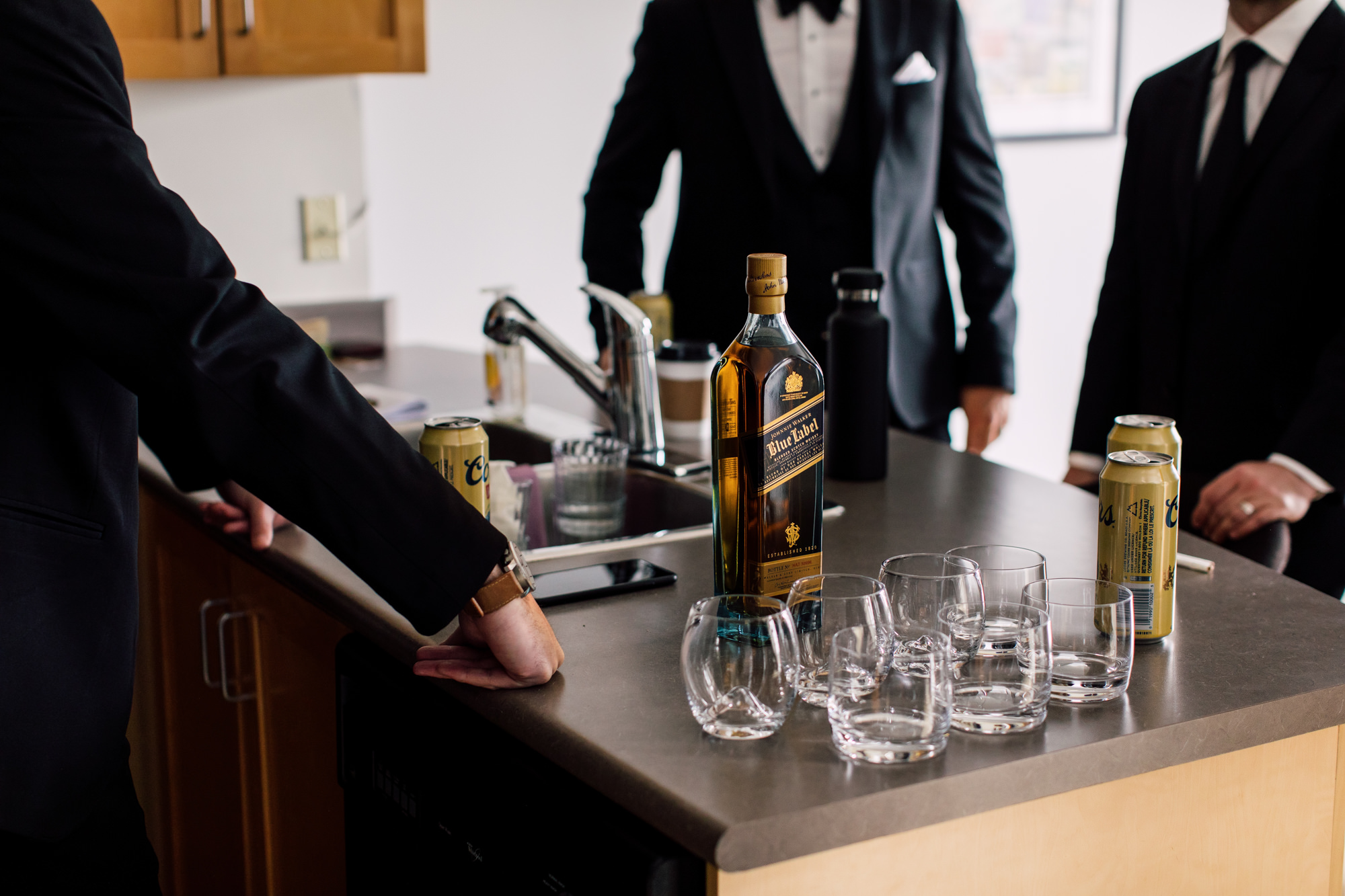 groom whiskey wedding
