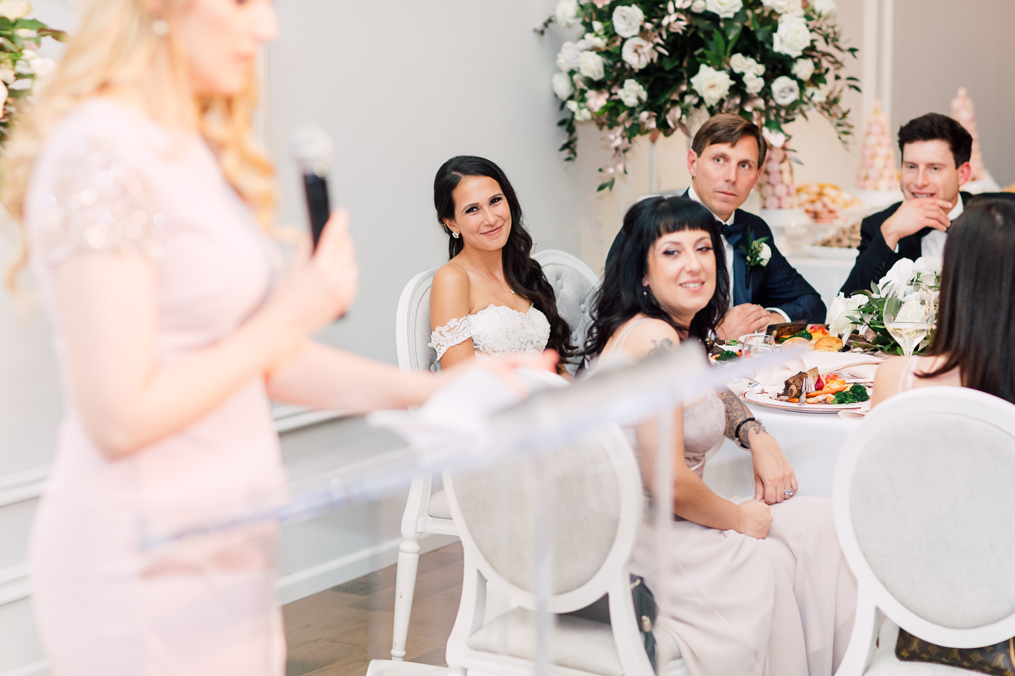 bride wedding reception