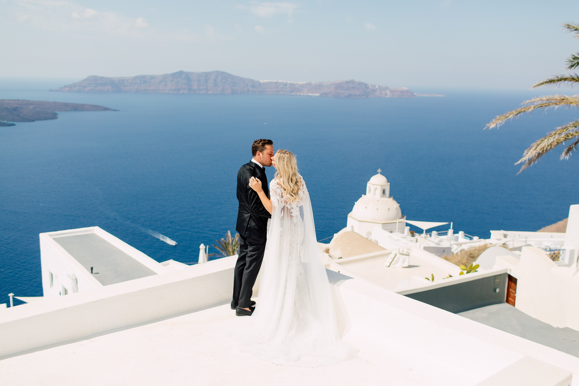 Sunset Santorini Wedding | Purple Tree Wedding Photographers